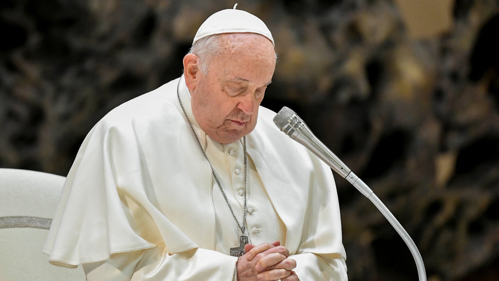 Pope Francis holds a weekly general audience.