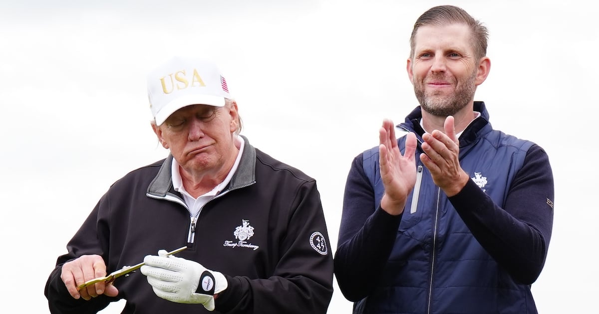 Eric Trump Weighs In on Dad Donald Trump’s Bizarre ‘Heaven’ Ramblings