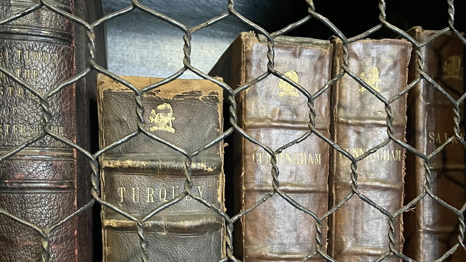 Library books at the oldest public library in Manchester, UK.