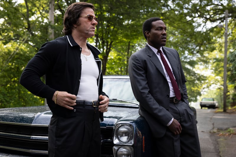 Mark Wahlberg, left, and Yahya Abdul-Mateen II star in Paramount Pictures' "BY ANY MEANS."