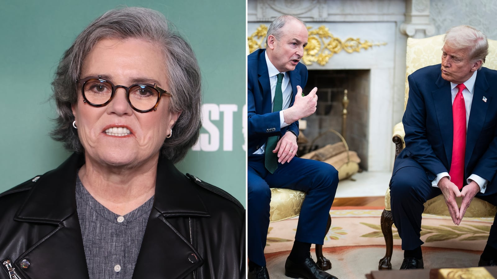 Rosie O‘Donnell and Donald Trump.