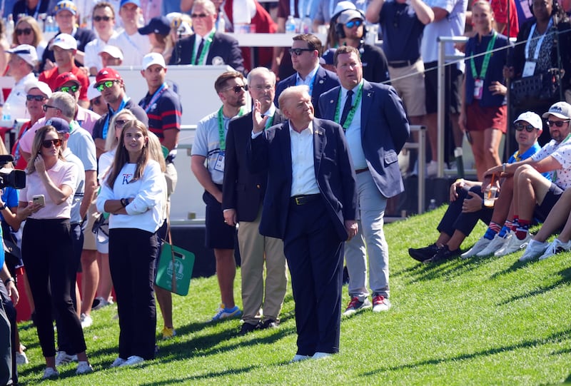 The two attended the Ryder Cup, the international golf competition, last September.