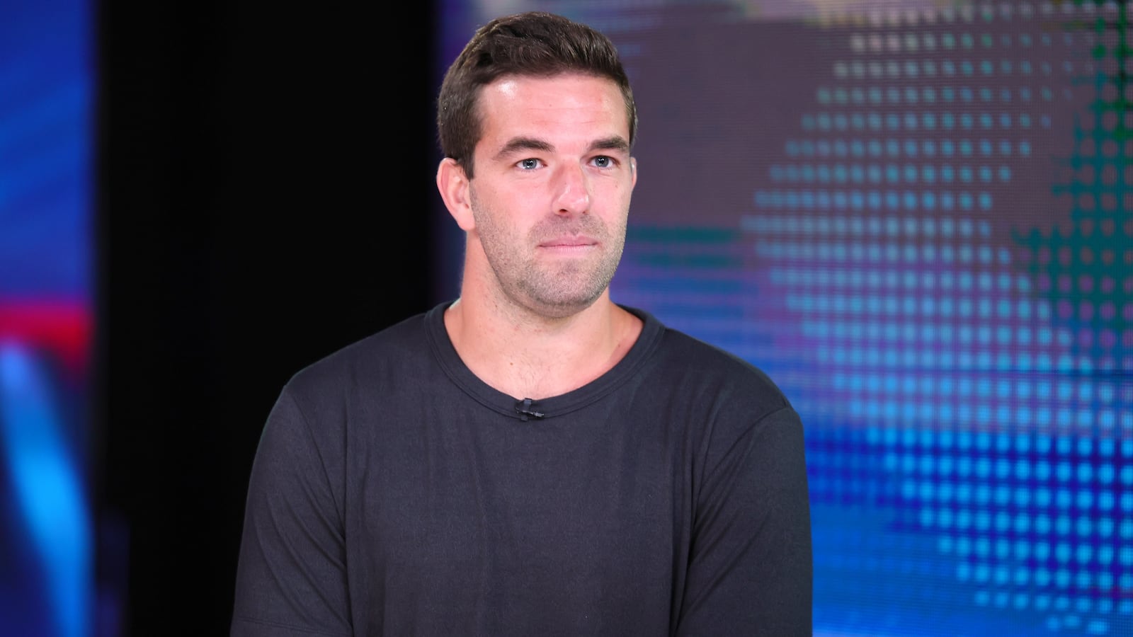 Billy McFarland visits "Jesse Watters Primetime" at Fox News Studios in 2023.