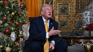 Trump participates in the NORAD Santa tracker phone calls on Christmas Eve.