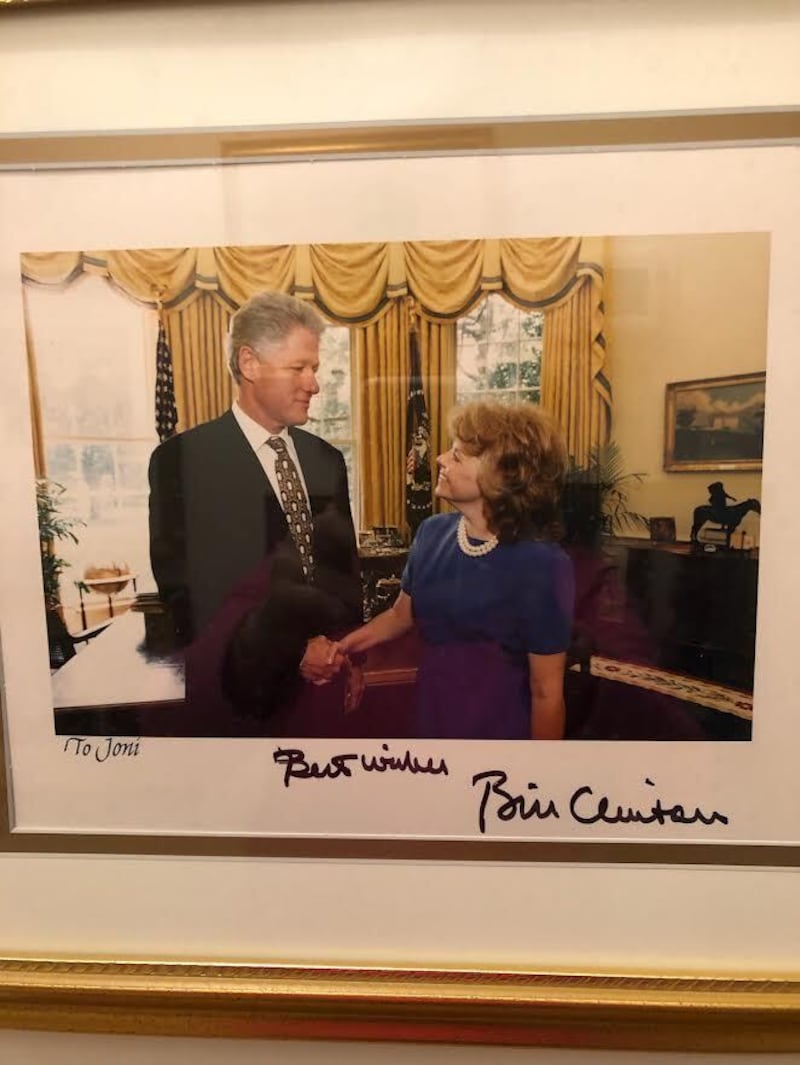 Bill Clinton with Joni Stevens