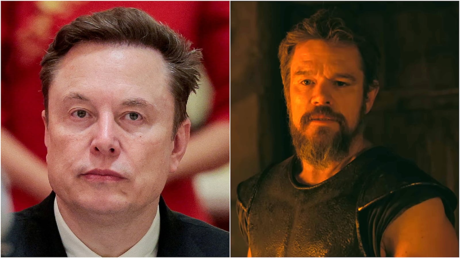 Elon Musk and Matt Damon