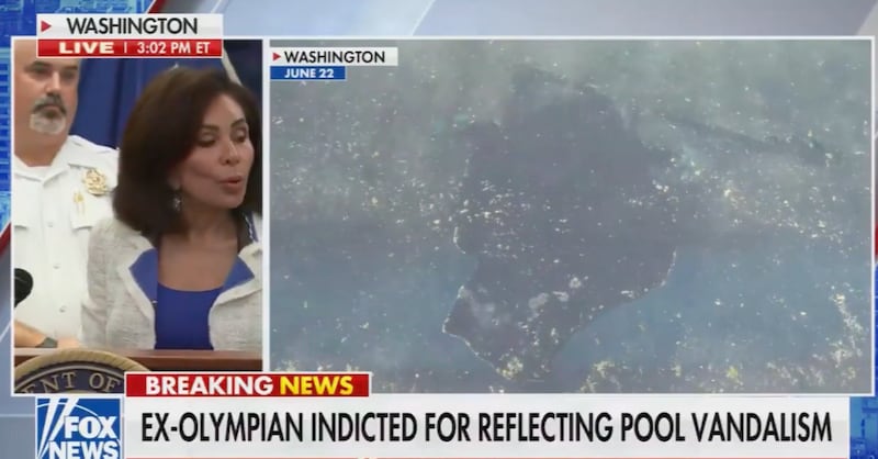 Jeanine Pirro snapped at the mention of the January 6, 2021, riot.