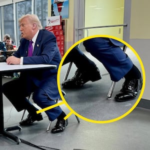 Donald Trump's swollen ankles are highlighted in a X post.