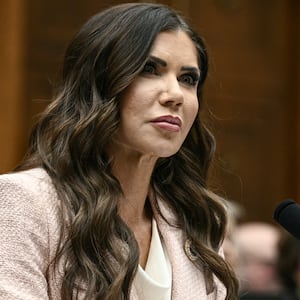 Secretary of Homeland Security Kristi Noem testifies during a House Judiciary Committee hearing on March 4, 2026 where she was confronted about her ad and luxury jet spending at DHS.
