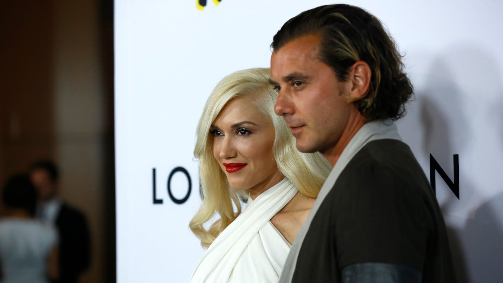 Cast member Gavin Rossdale and his wife Gwen Stefani pose at the premiere of "The Bling Ring" at the Director's Guild of America (DGA) theatre in Los Angeles, California June 4, 2013.
