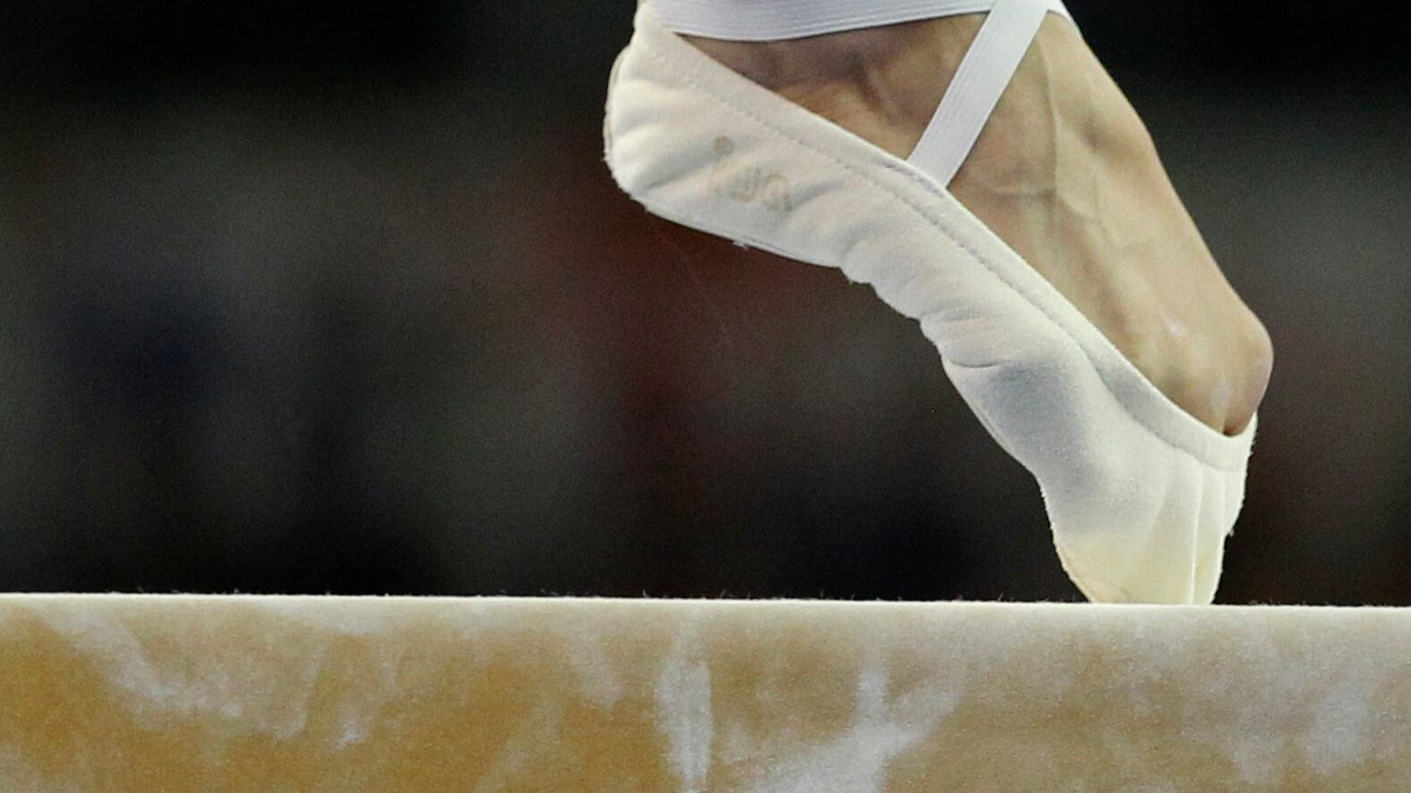 Gymnastics balance beam.