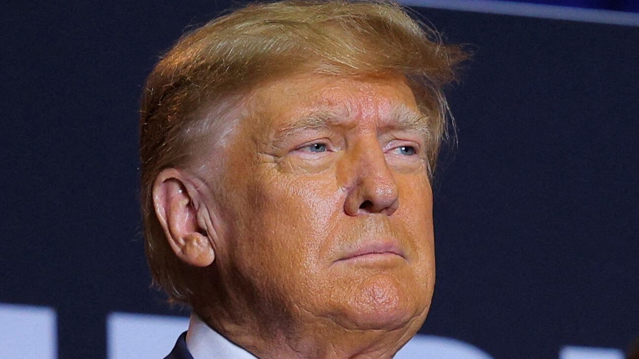 Donald Trump at a campaign event.