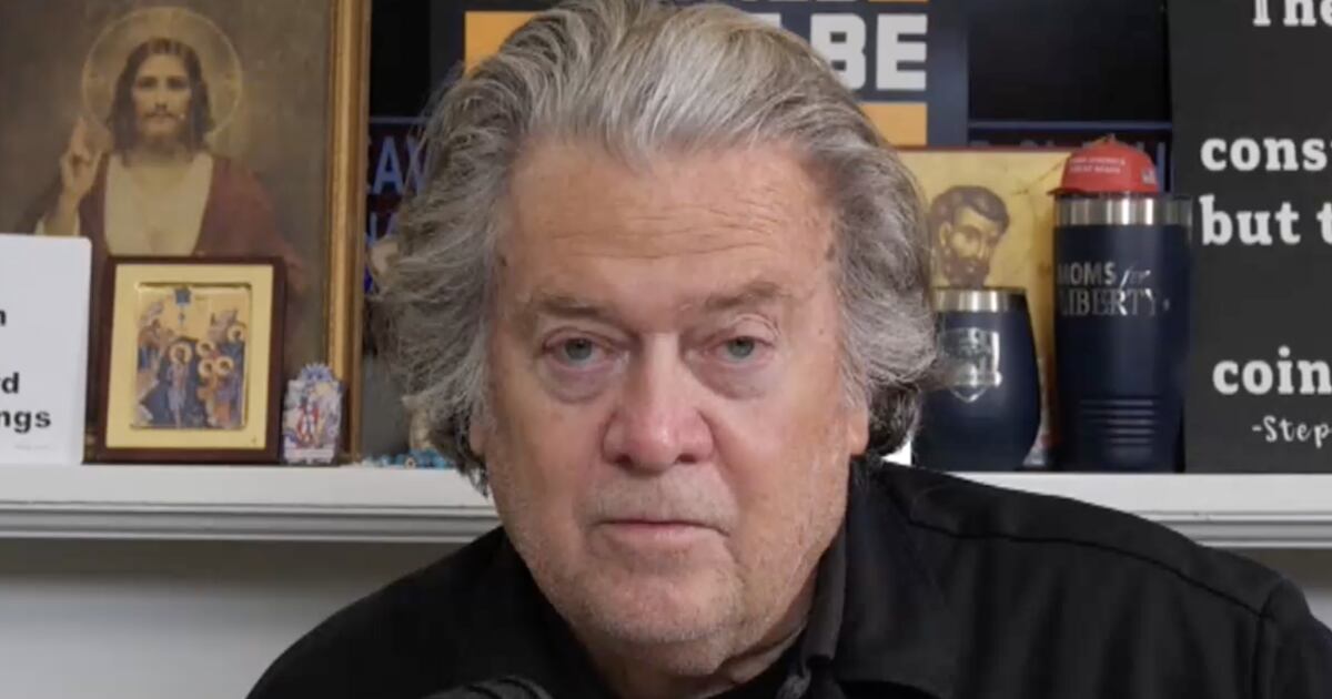 Bannon Uncorks Bonkers L.A. Conspiracy Theory for MAGA Faithful