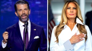 Donald Trump Jr. and Melania Trump.