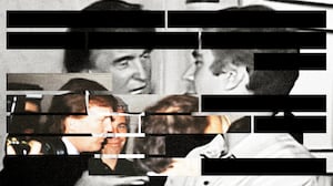 Images of Donald Trump and Jeffrey Epstein