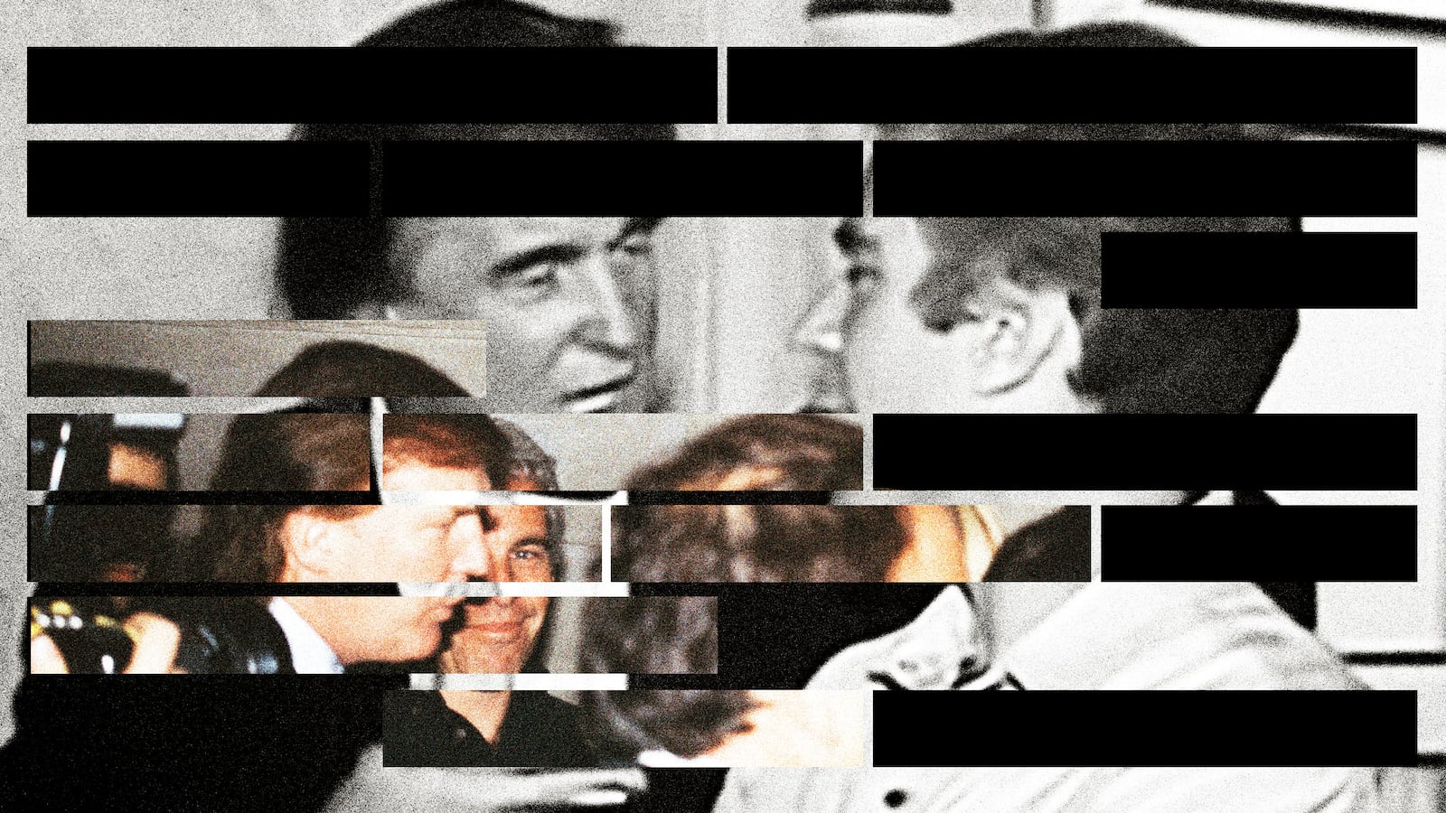 Images of Donald Trump and Jeffrey Epstein