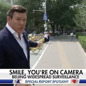Bret Baier points out that, in China, you're always being monitored, explaining how his crew received a text message informing them they'd been given a ticket within minutes of parking illegally.