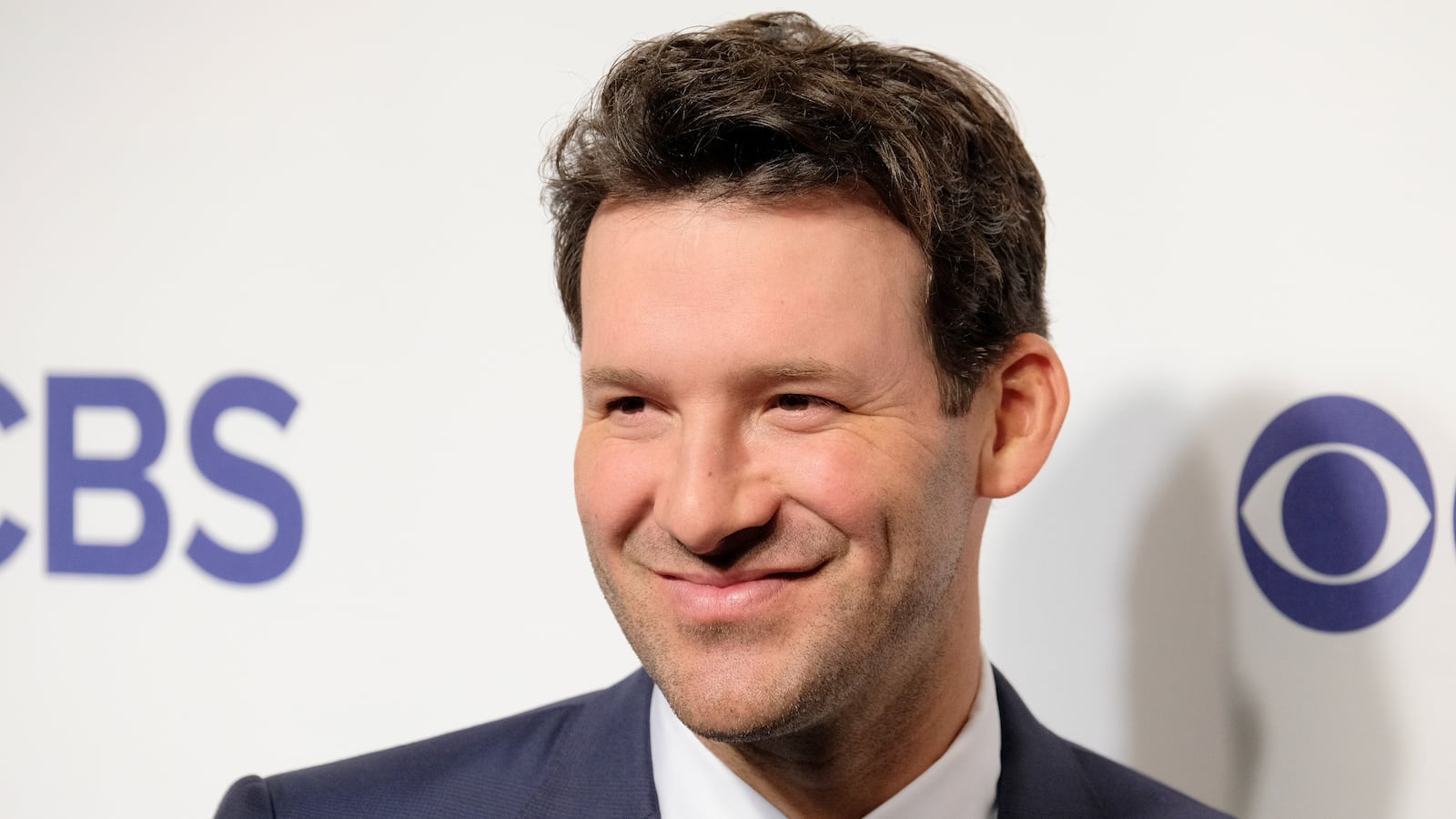 Tony Romo at CBS Upfront.