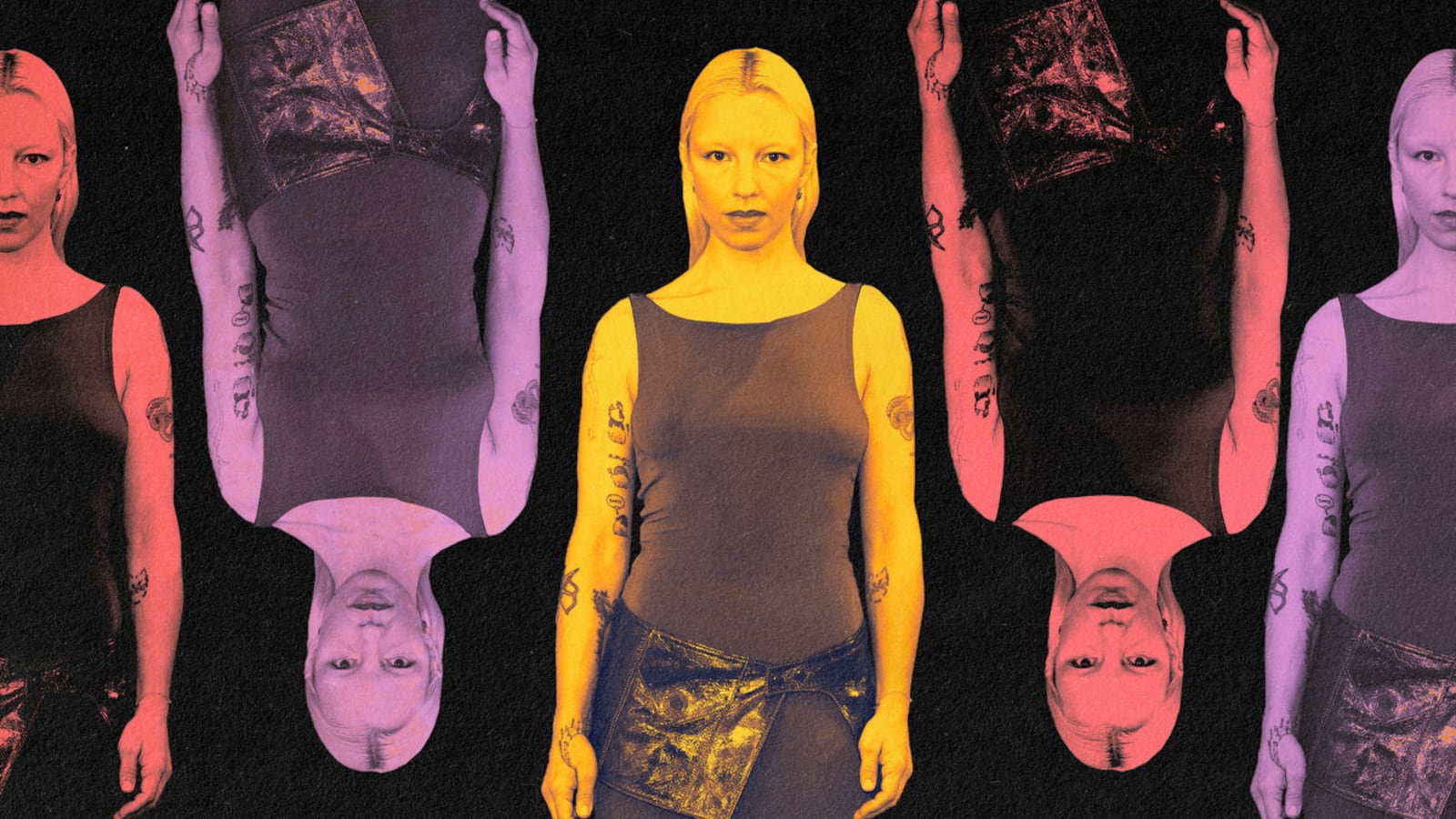 A photo illustration of Ilinca Manolache