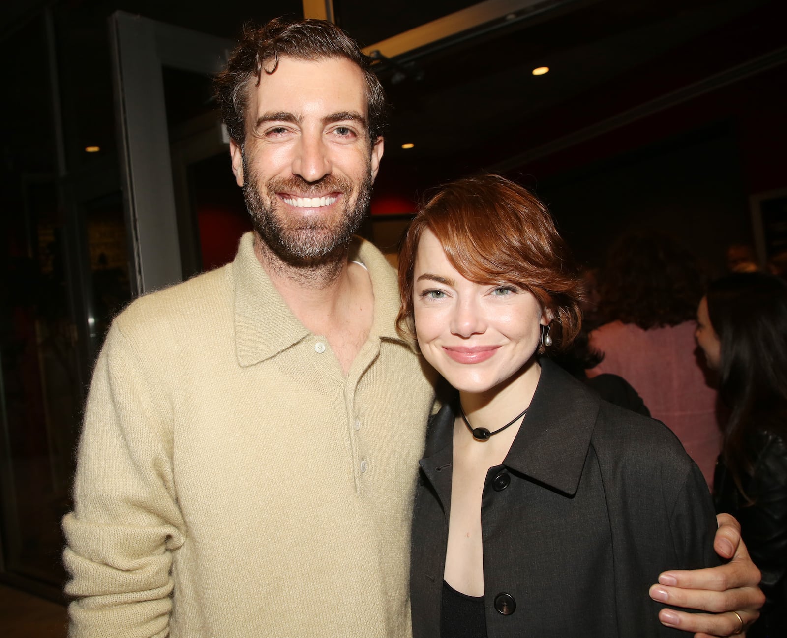 Emma Stone and her husband Dave McCary on September 10, 2025.