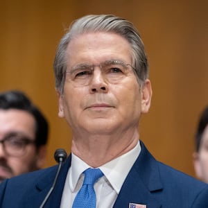 Treasury Secretary Scott Bessent testifies during a Senate Finance Committee budget hearing on June 3, 2026.